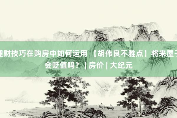 理财技巧在购房中如何运用 【胡伟良不雅点】将来屋子会贬值吗？ | 房价 | 大纪元