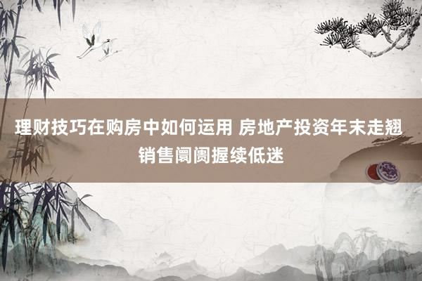 理财技巧在购房中如何运用 房地产投资年末走翘 销售阛阓握续低迷