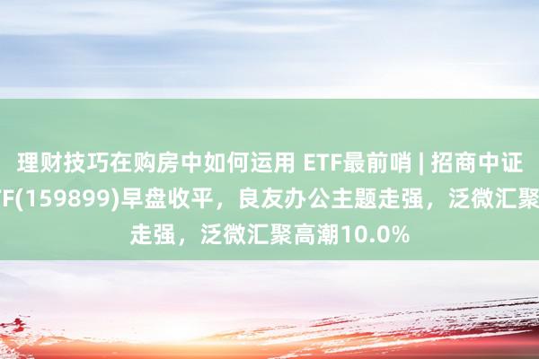 理财技巧在购房中如何运用 ETF最前哨 | 招商中证全指软件ETF(159899)早盘收平，良友办公主题走强，泛微汇聚高潮10.0%