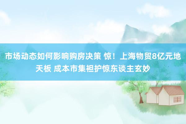 市场动态如何影响购房决策 惊！上海物贸8亿元地天板 成本市集袒护惊东谈主玄妙