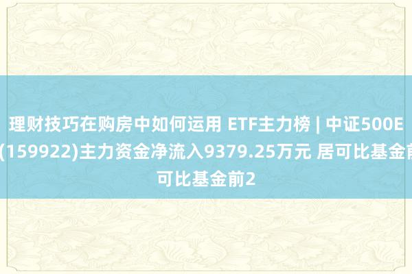 理财技巧在购房中如何运用 ETF主力榜 | 中证500ETF(159922)主力资金净流入9379.25万元 居可比基金前2