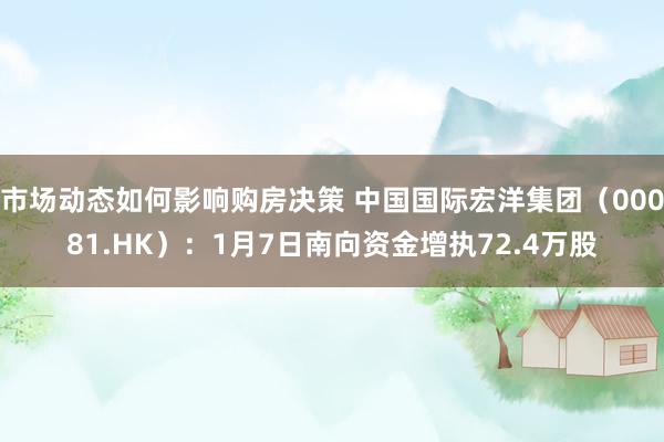 市场动态如何影响购房决策 中国国际宏洋集团（00081.HK）：1月7日南向资金增执72.4万股