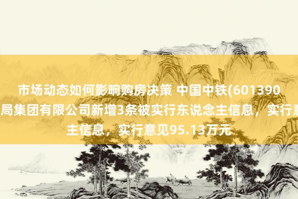 市场动态如何影响购房决策 中国中铁(601390)控股的中铁六局集团有限公司新增3条被实行东说念主信息，实行意见95.13万元