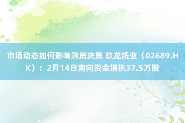 市场动态如何影响购房决策 玖龙纸业（02689.HK）：2月14日南向资金增执37.5万股